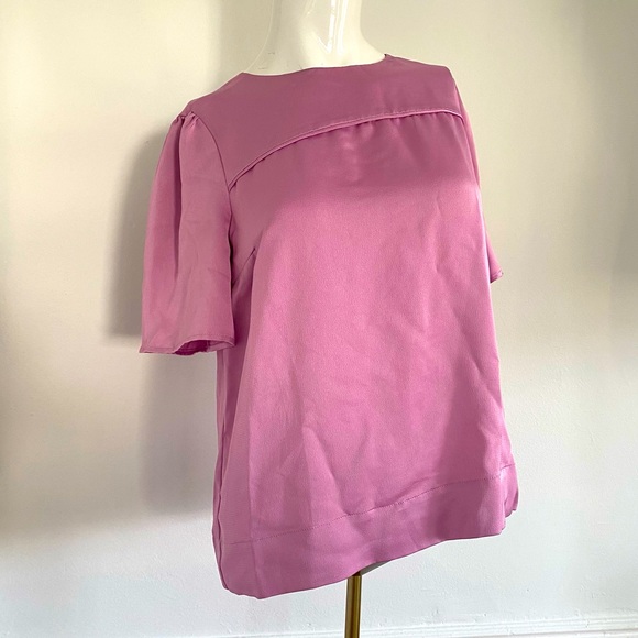 J Crew 365 Hammered Satin Top - Picture 1 of 5